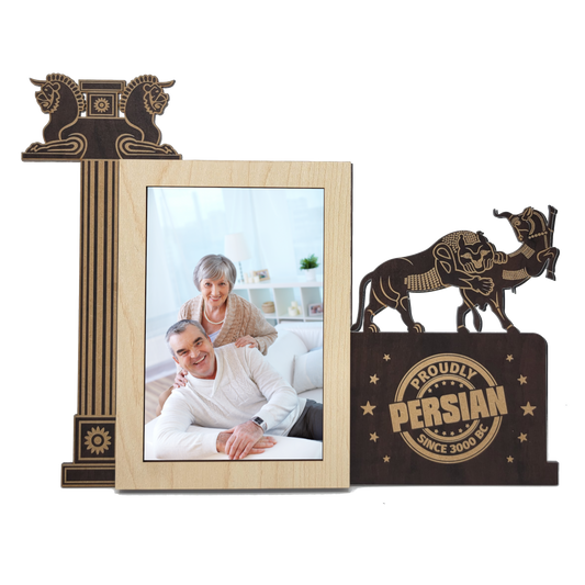 Lion and Bull Picture Frame 4x6-Portrait