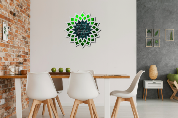 Personalized Sunflower Mandala Acrylic Mirror Wall Décor