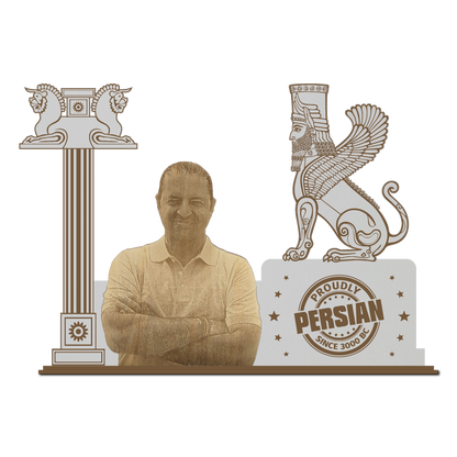 Engraved Photo Cutout on Lamassu Frame